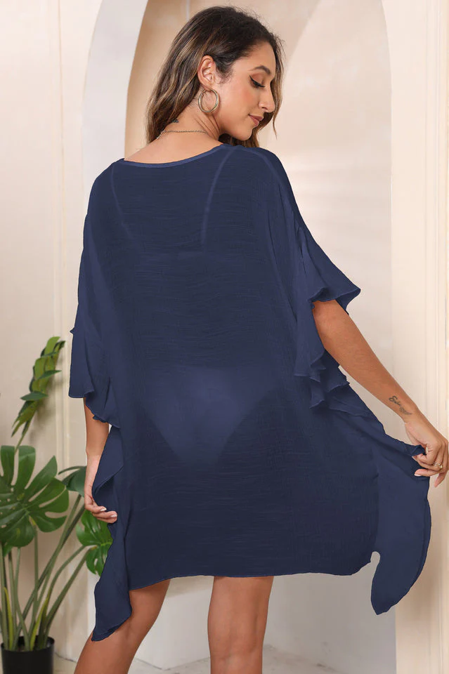 Ruffle Loose Beach Cover Up Dress - Image 22