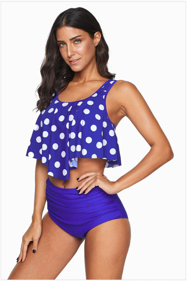 Ruffled High Waist Tankinis - Image 18