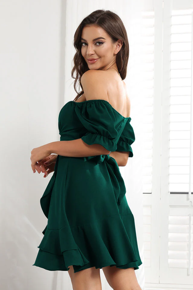 Ruffled Irregular Hem Summer Dress - Image 11