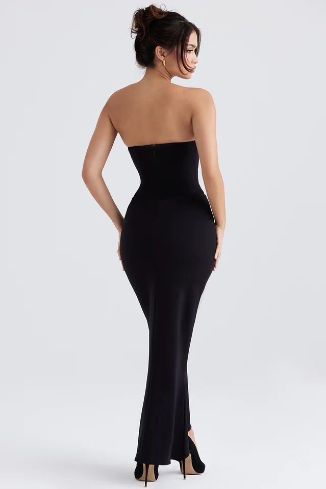 Sabine Black Tube Top Tunic Dress - Image 6