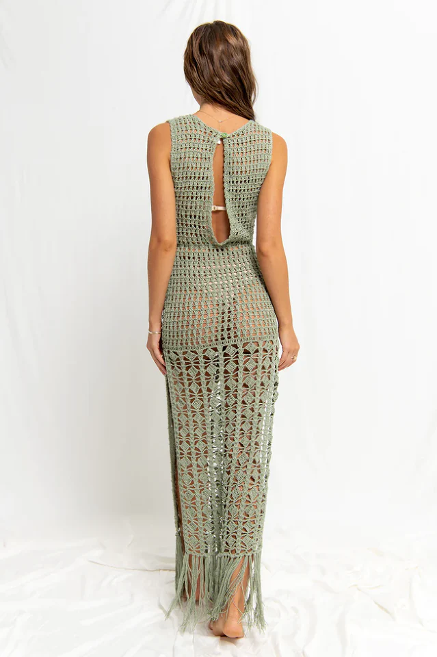 Crochet High Neck Cover Up - Image 2