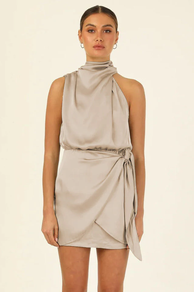 Santorini Satin Mini Dress - Image 16