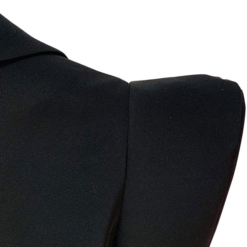 Sassy Power Shoulder Peak Lapel Long Sleeve Tailored Blazer - Image 3