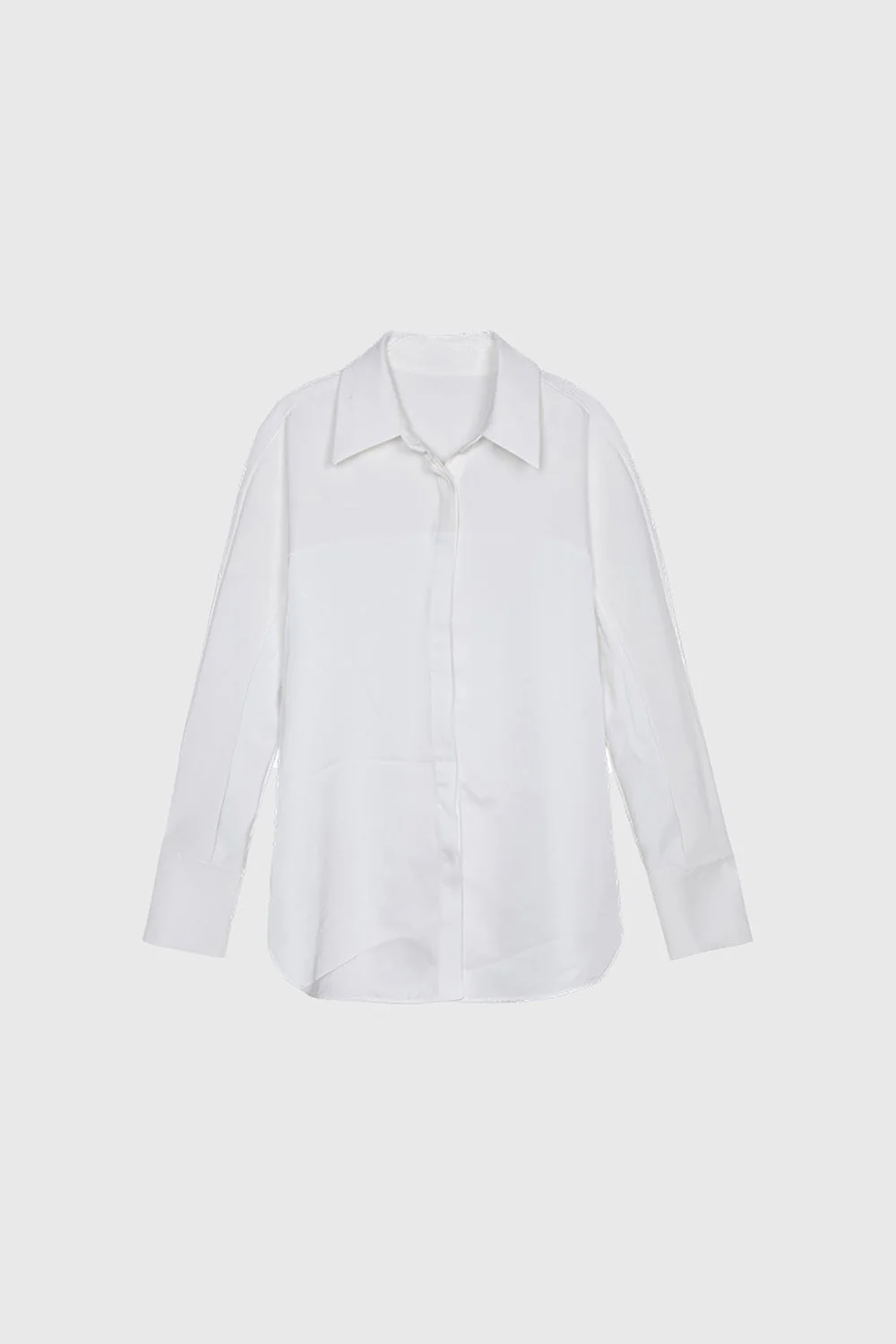 Satin Shirt - White - Image 2