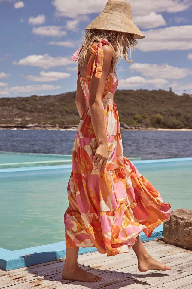 Savannah Smocked Maxi Dress - Image 3