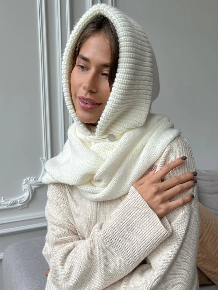Lightweight Knit Ribbed Balaclava - Image 4