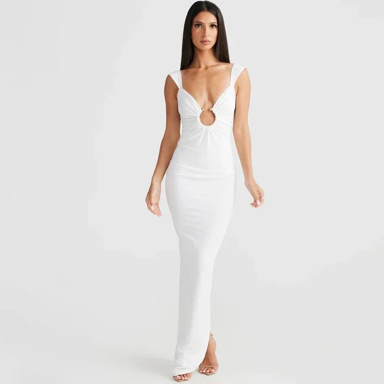 CUT Out Backless MAXI Dress with Back SLIT - Image 4
