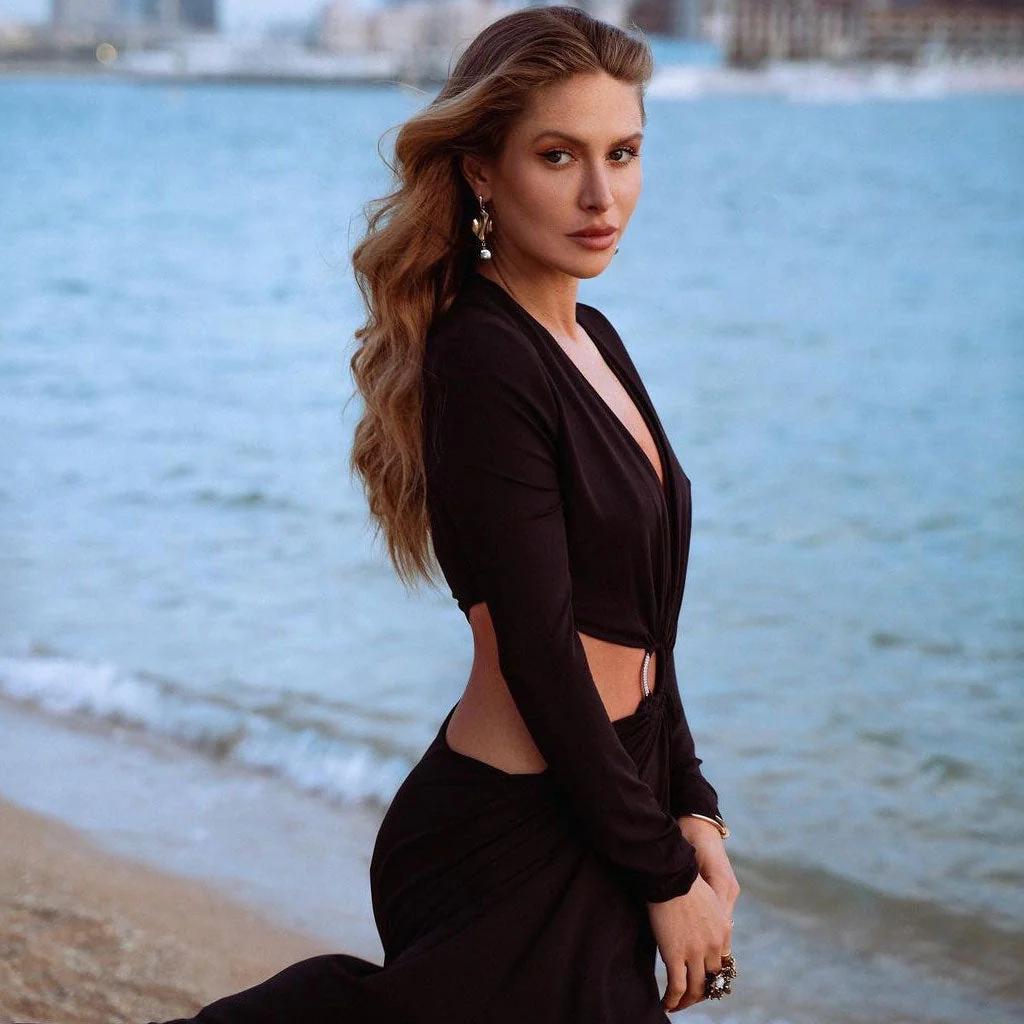 Sexy Plunge Neck Long Sleeve CutOut Ruched O Ring Draped High Low Evening Dress - Image 5