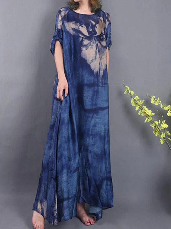Midnight Vibes Silk Maxi Dress - Image 2