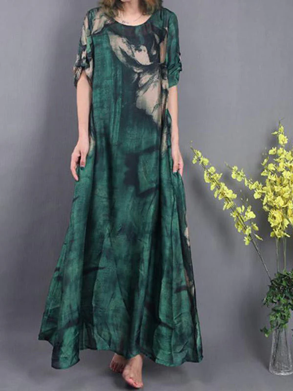 Midnight Vibes Silk Maxi Dress - Image 3