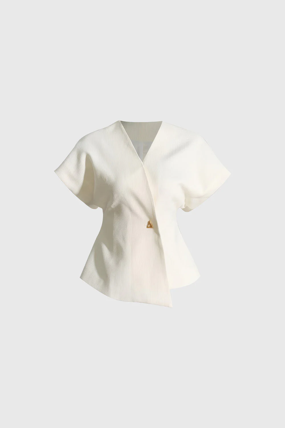 Single Buttoned Waistcoat - White - Image 2