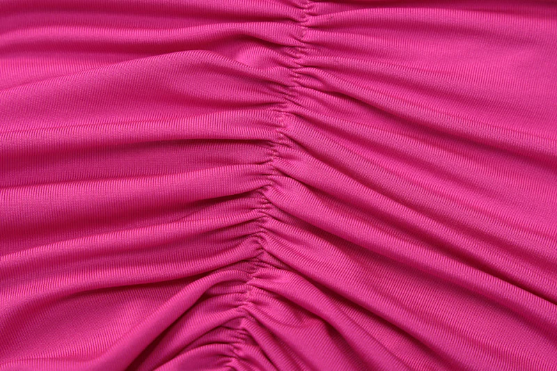 Sloping Neck Midi Tight Wrap Cocktail Dress - Image 8