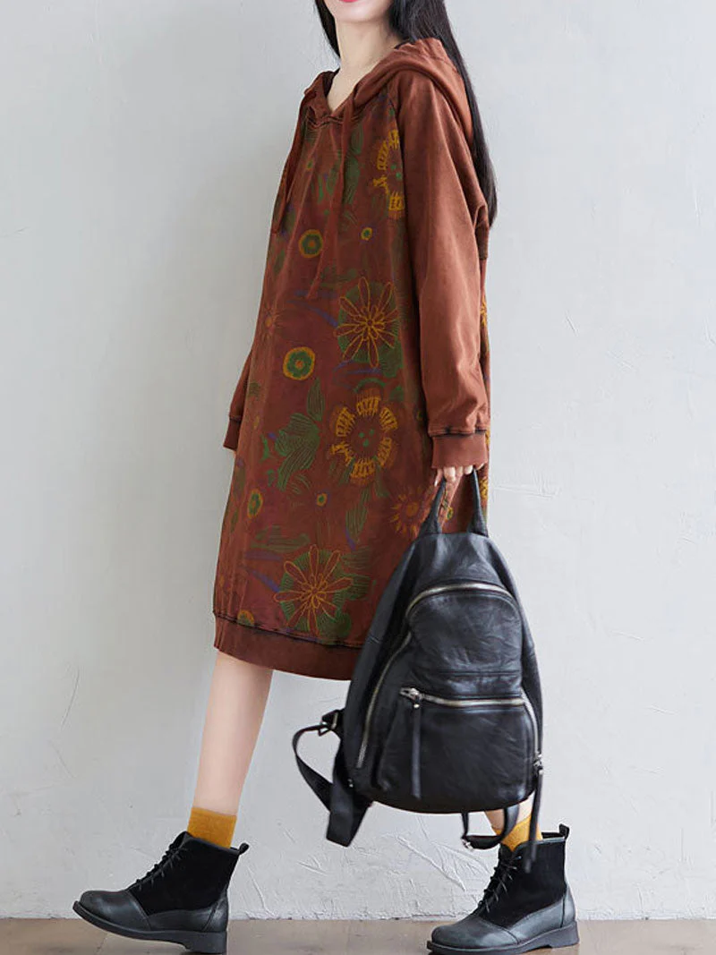 Smile You Fake Hooded Dress - Image 8