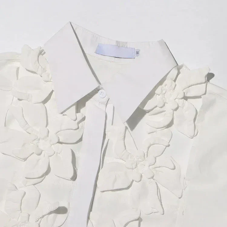 Hollow Out SPLICED APPLIQUES Dress - Image 6
