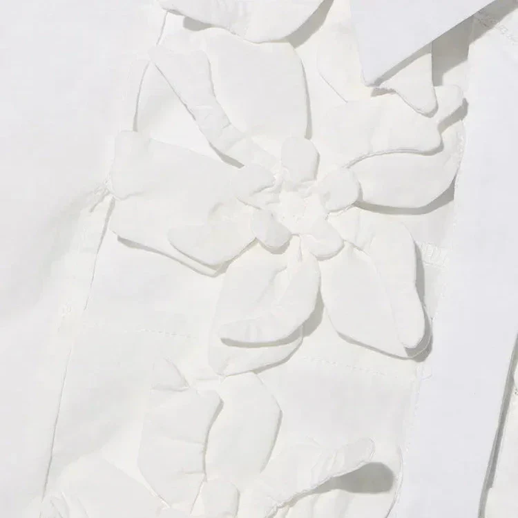 Hollow Out SPLICED APPLIQUES Dress - Image 7