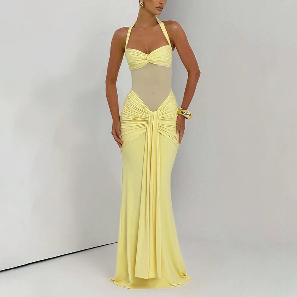 Sophisticated Pleated Maxi Rress