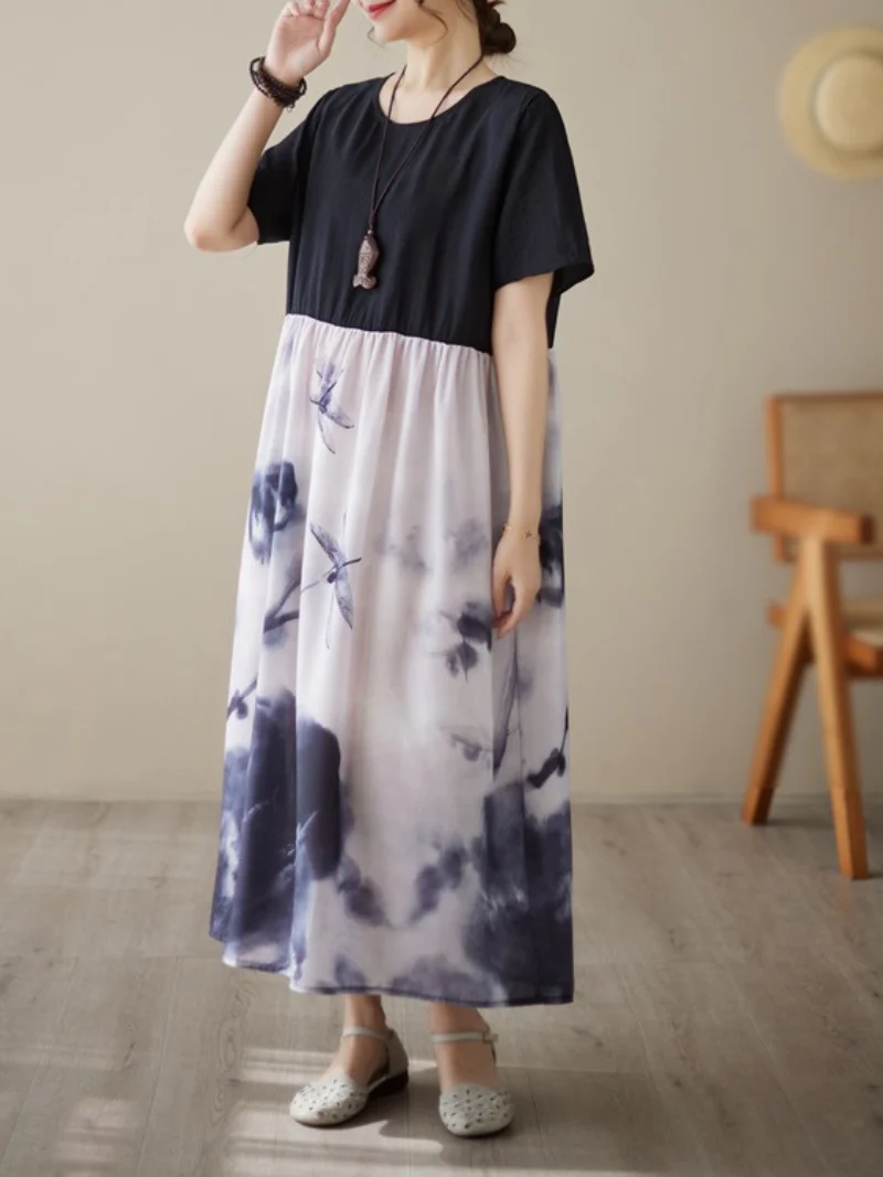 Sound Of Heartbeat Cotton Floral A-Line Dress - Image 4