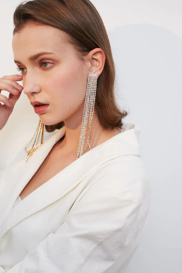 Sparkling Rhinestone Crystal Earrings - Image 5