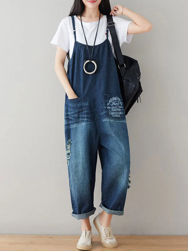 Standout Attitude Denim Overalls - Image 3
