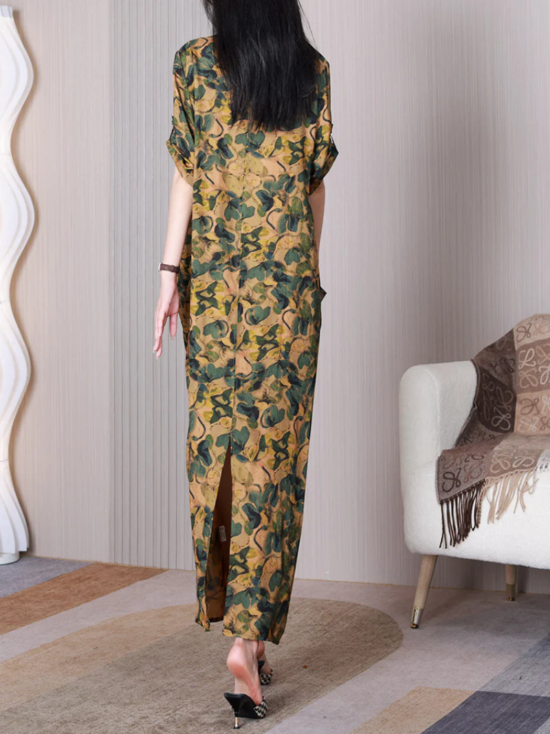 Stay Happy V-neck Stylish A-line Dress - Image 4