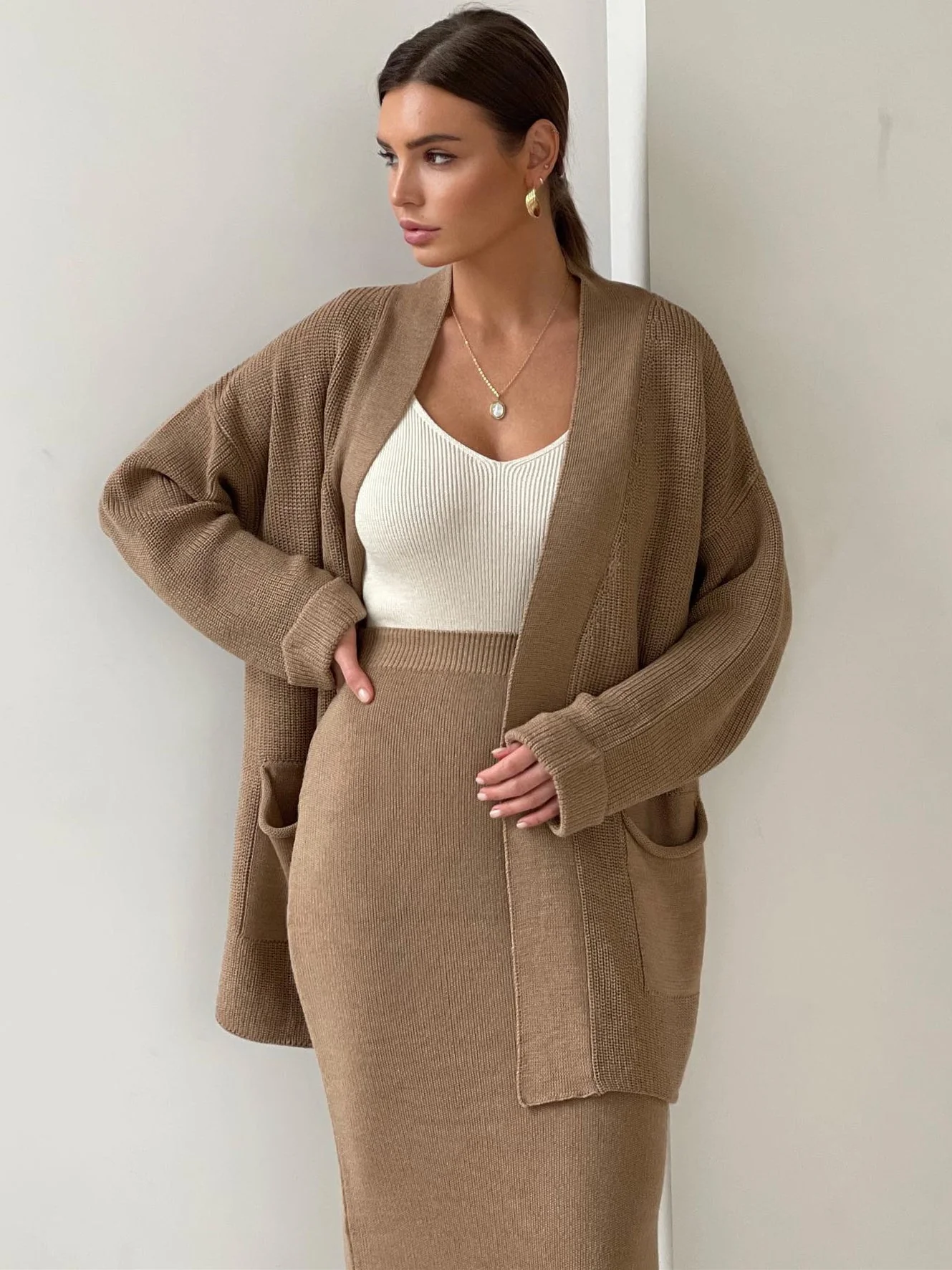Stephanie Knit Cardigan&Skirt Set - Image 10