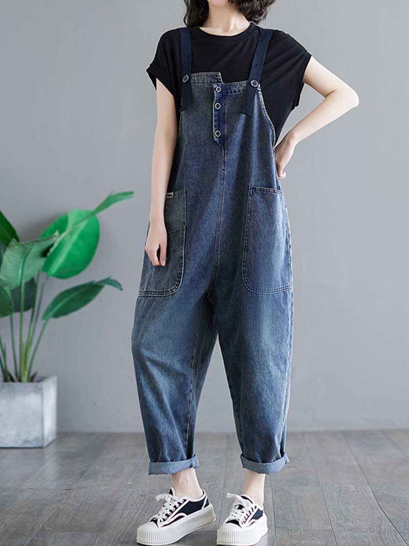 Story Teller Denim  Overall Dungarees - Image 3