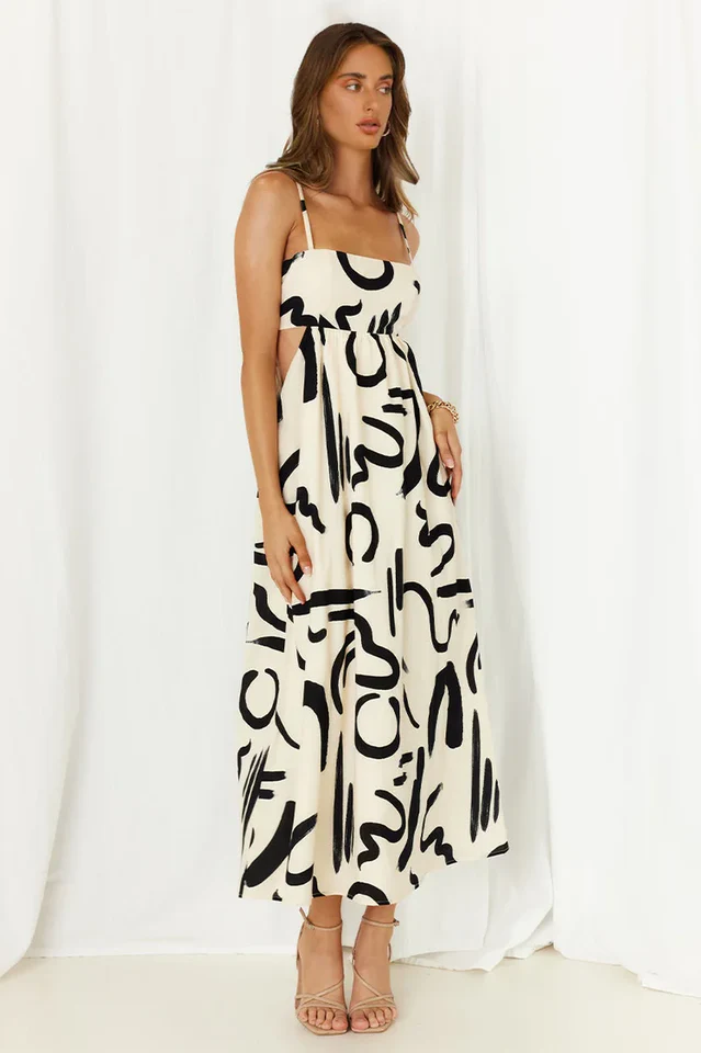 Summer Sling Printed Midi Dress - Image 3