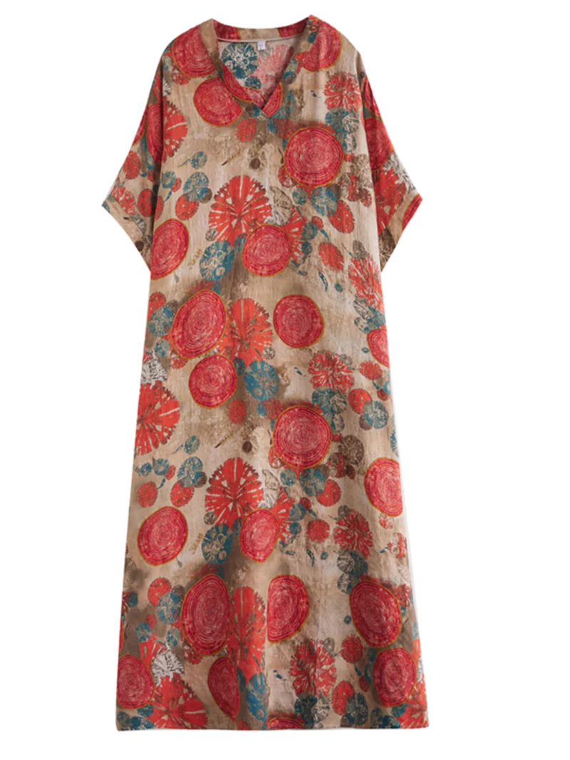 Sunflower Deligh Summer Kaftan Dress - Image 6