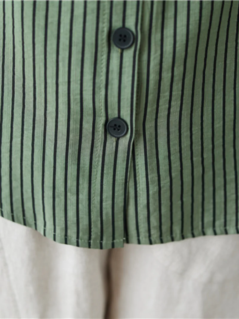 Sunshine Haven Graceful Striped Tops - Image 5