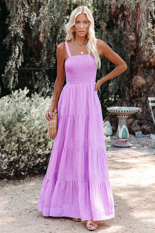 Swing Pleated Maxi Boho Dress - Image 15