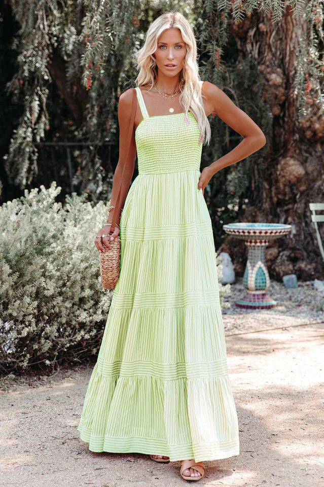 Swing Pleated Maxi Boho Dress - Image 8