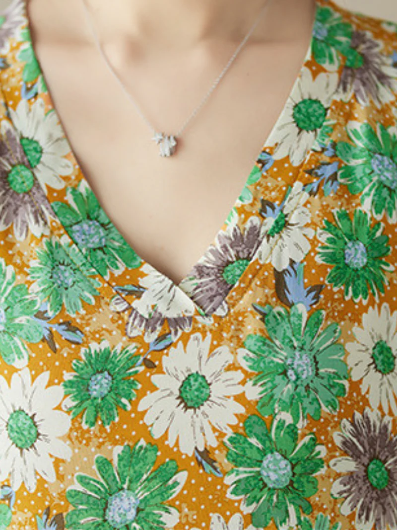 Take My Soul Cotton Bohemian Floral Kaftan Dress - Image 2