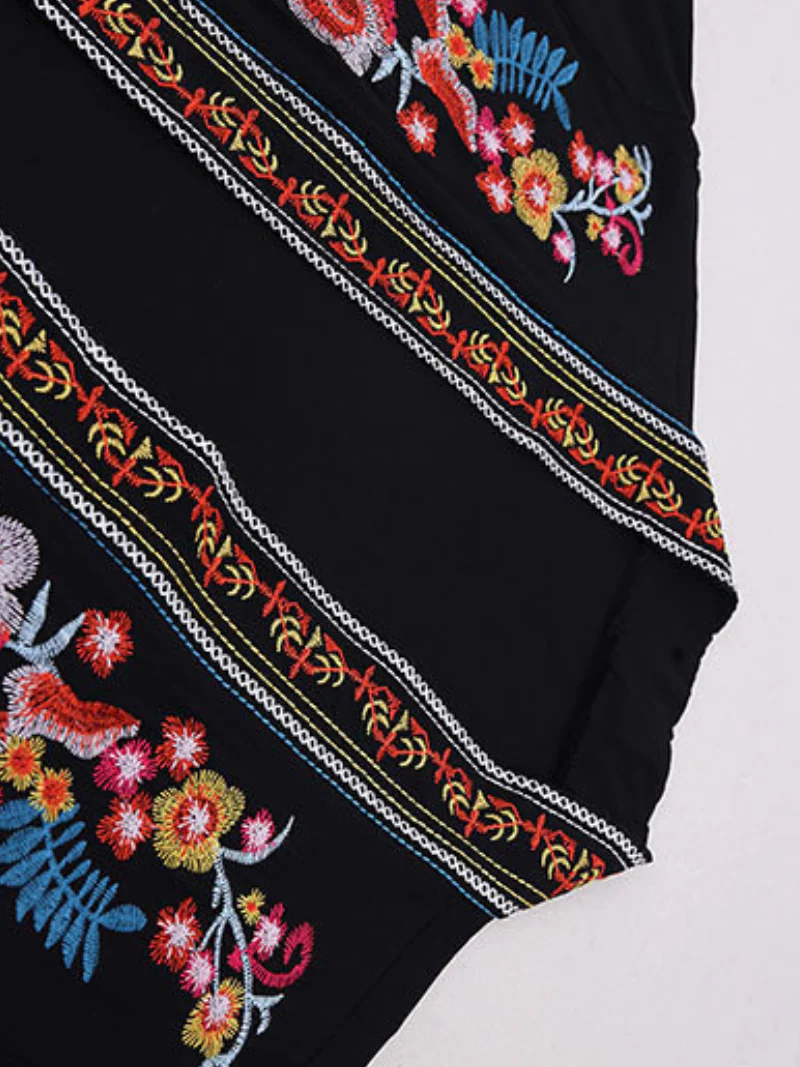 Take My Soul Rayon Black Kimono Jacket - Image 4