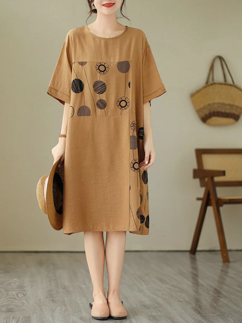 Take My Soul Round neck A-line Dress - Image 2