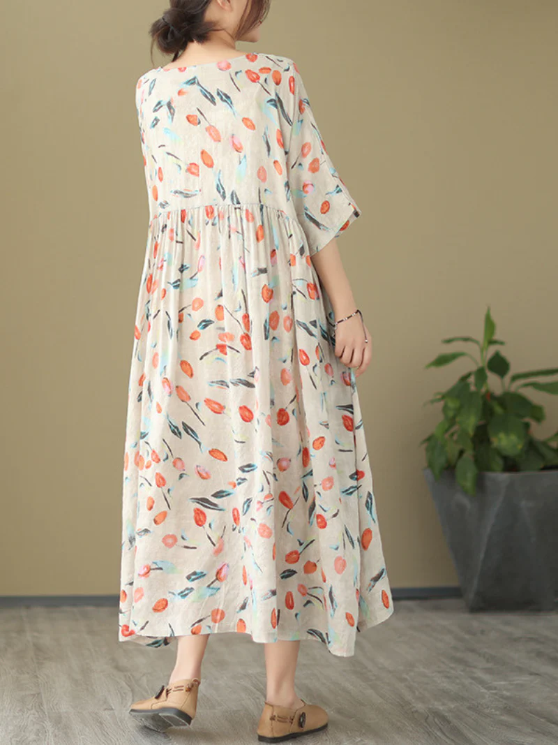 Take My Soul Round Neck Smock Dress - Image 3