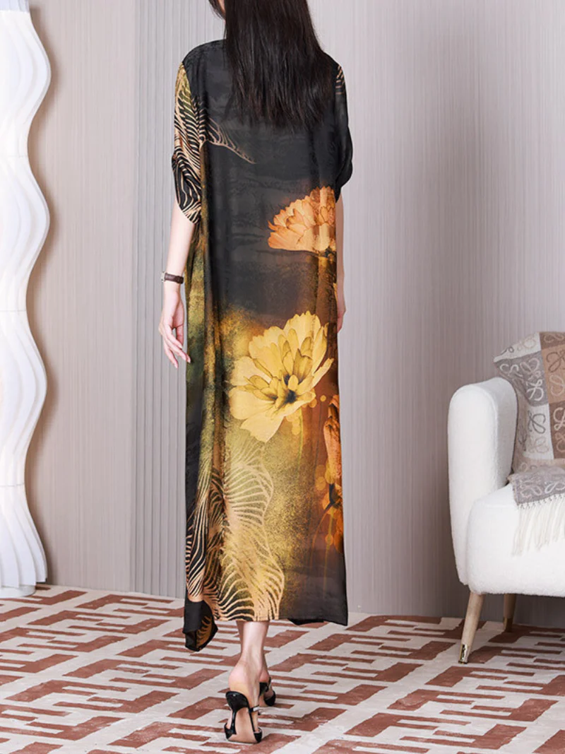 Take My Soul Stand Collar A-line Dress - Image 2