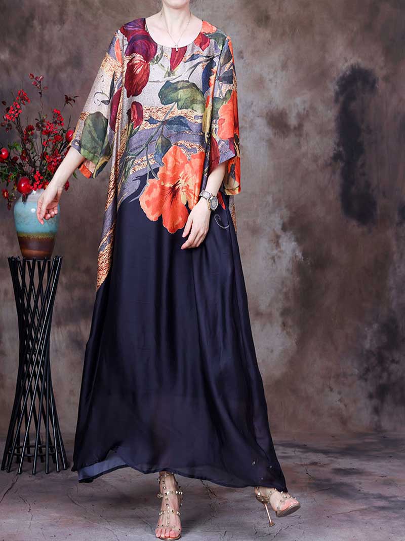 The Lazy Song Printing Maxi Dress - Image 6