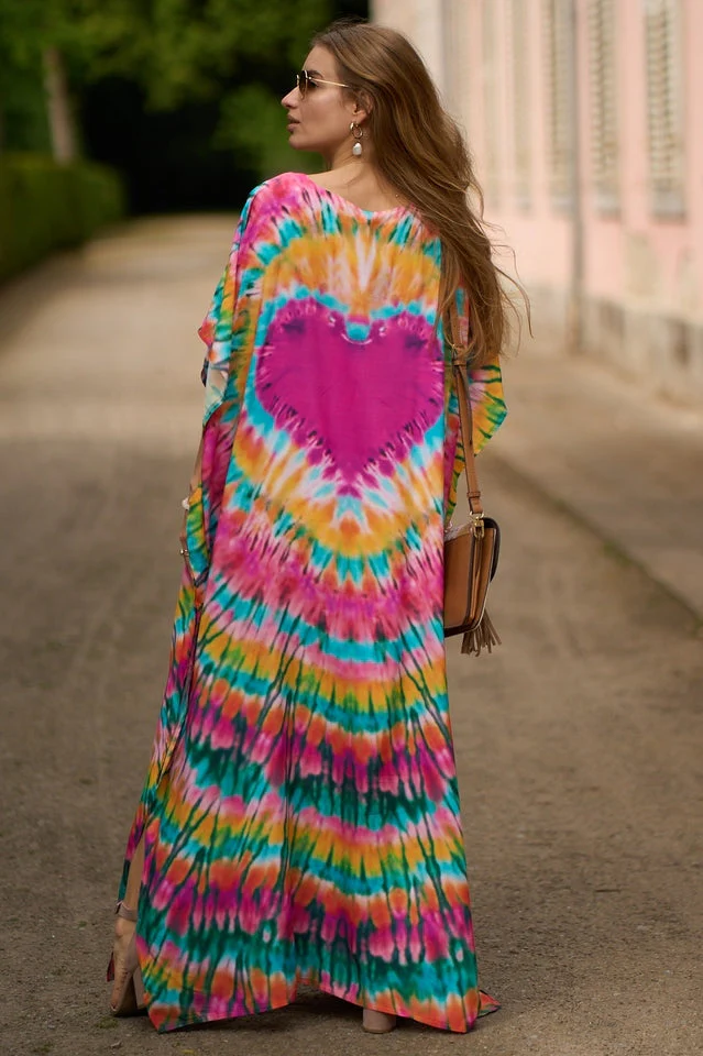Tie Dye Cover Up Dress (11 Colors) - Image 3