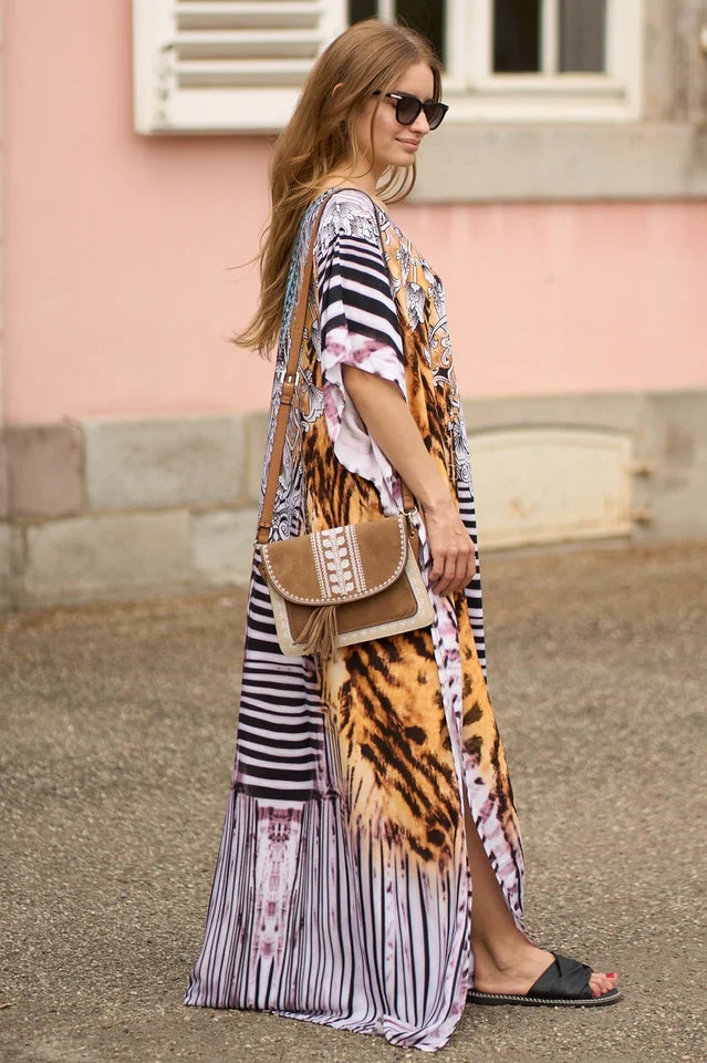 Tie Dye Cover Up Dress (11 Colors) - Image 30