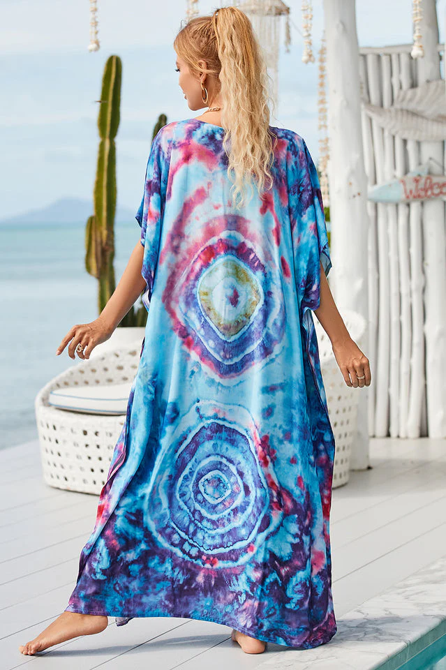Tie Dye Cover Up Dress (18 Colors) - Image 10