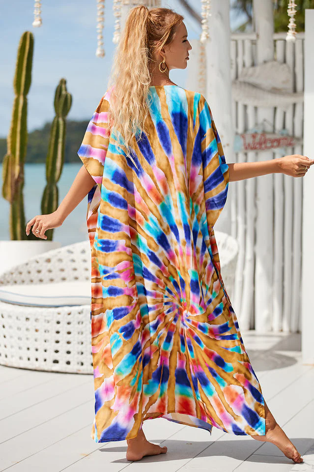Tie Dye Cover Up Dress (18 Colors) - Image 18