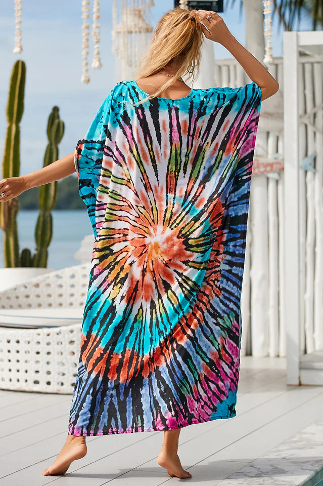 Tie Dye Cover Up Dress (18 Colors) - Image 23
