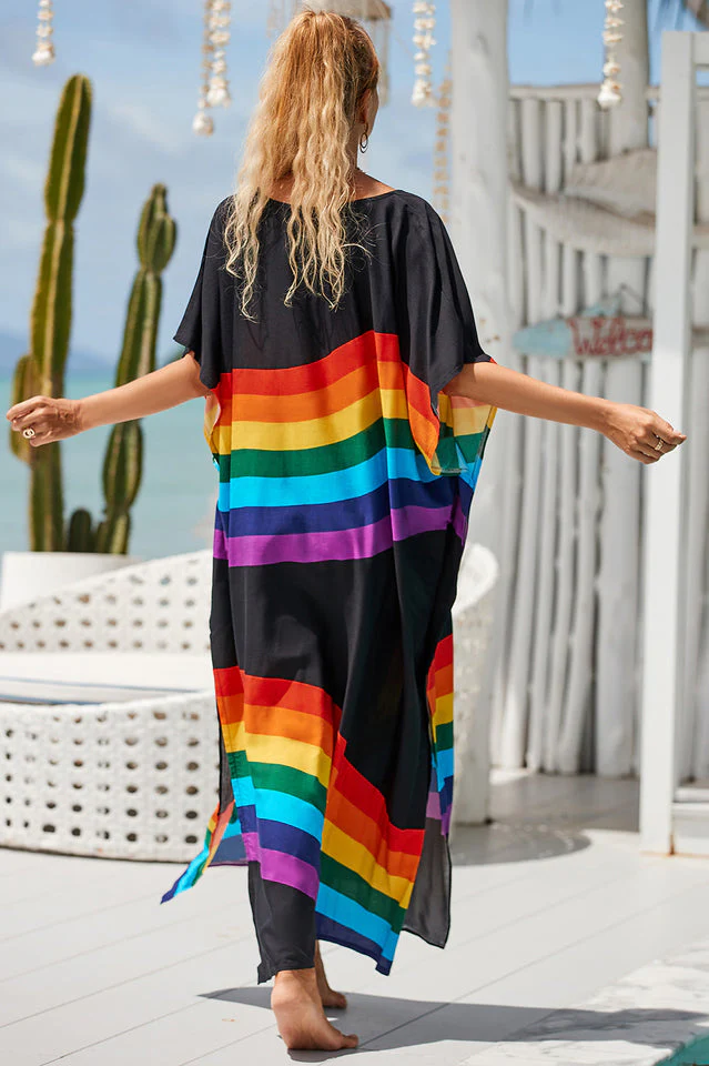Tie Dye Cover Up Dress (18 Colors) - Image 29