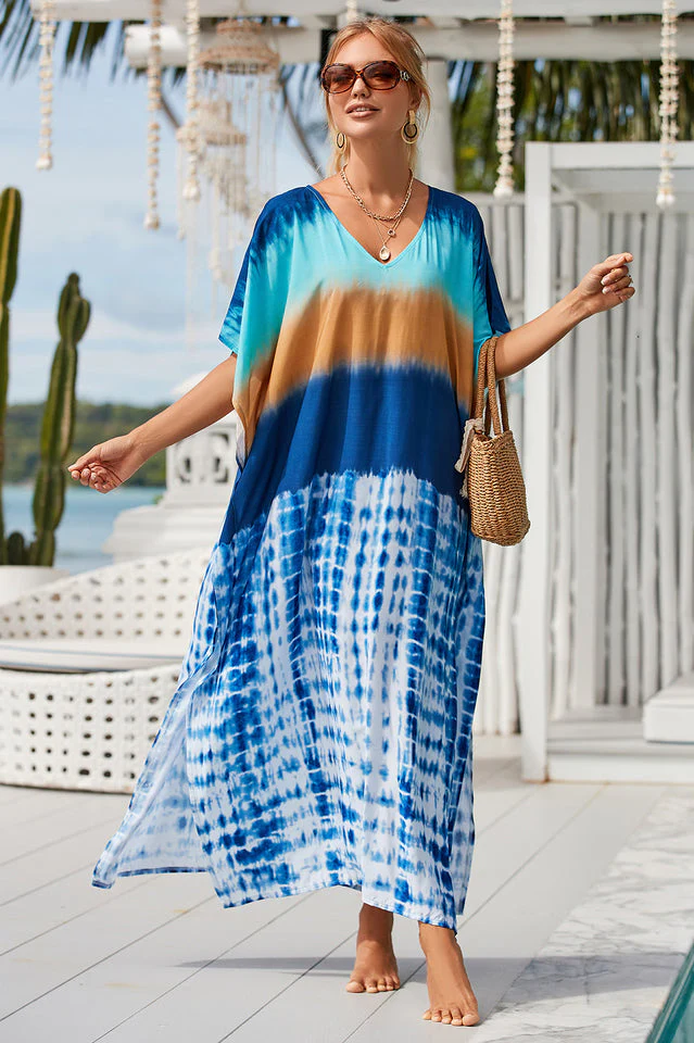 Tie Dye Cover Up Dress (18 Colors) - Image 7