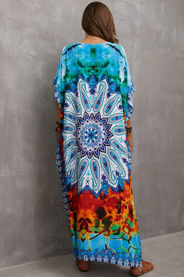 Tie Dye Cover Up Dress (19 Colors) - Image 10
