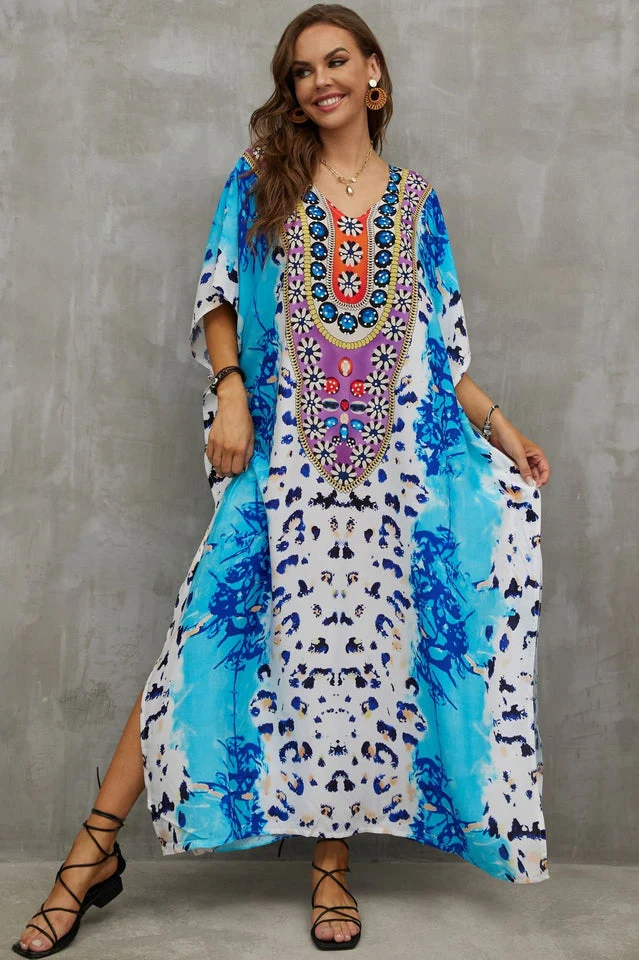 Tie Dye Cover Up Dress (19 Colors) - Image 11