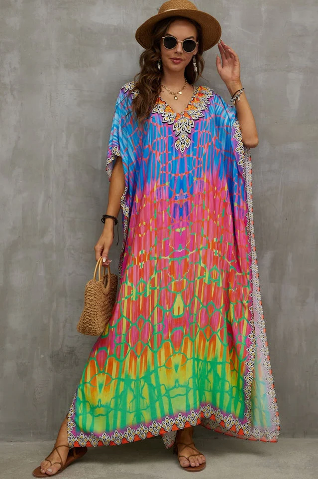 Tie Dye Cover Up Dress (19 Colors) - Image 15