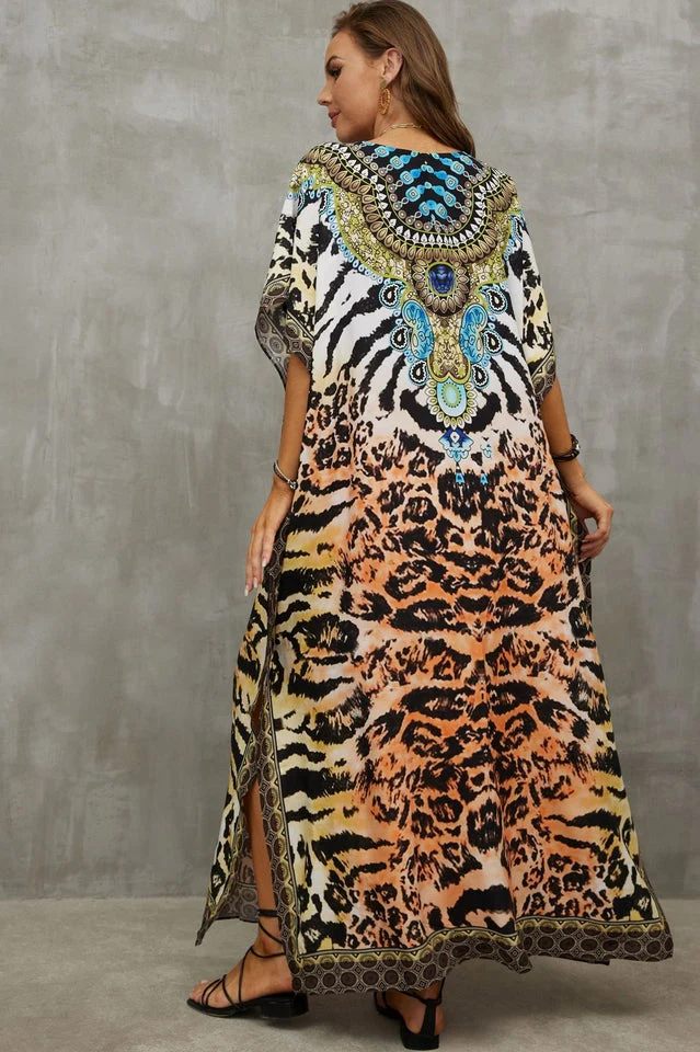 Tie Dye Cover Up Dress (19 Colors) - Image 31