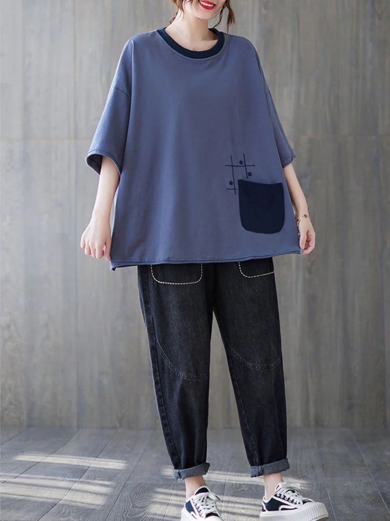 Time Will Come Loose Round Neck Top - Image 6