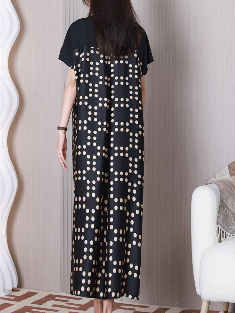 Time Will Come V-neck Short Sleeves A-line Dress - Image 4